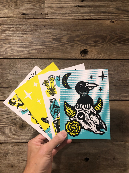 Screen Printed Postcard Set – Michael Sieben's Gift Shop
