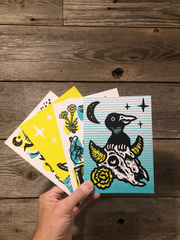 Screen Printed Postcard Set